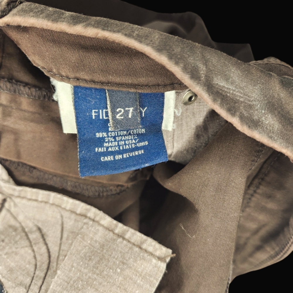FIDELITY Brown Leatherteen Skinny Jeans- 27 - Picture 7 of 7
